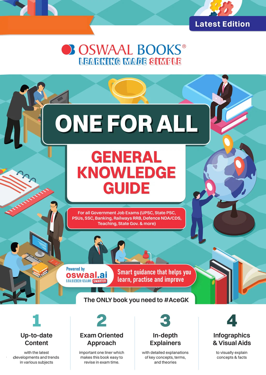 One For All General Knowledge Book English Medium | Government & Competitive Exams | 2026–27 | Oswaal Books