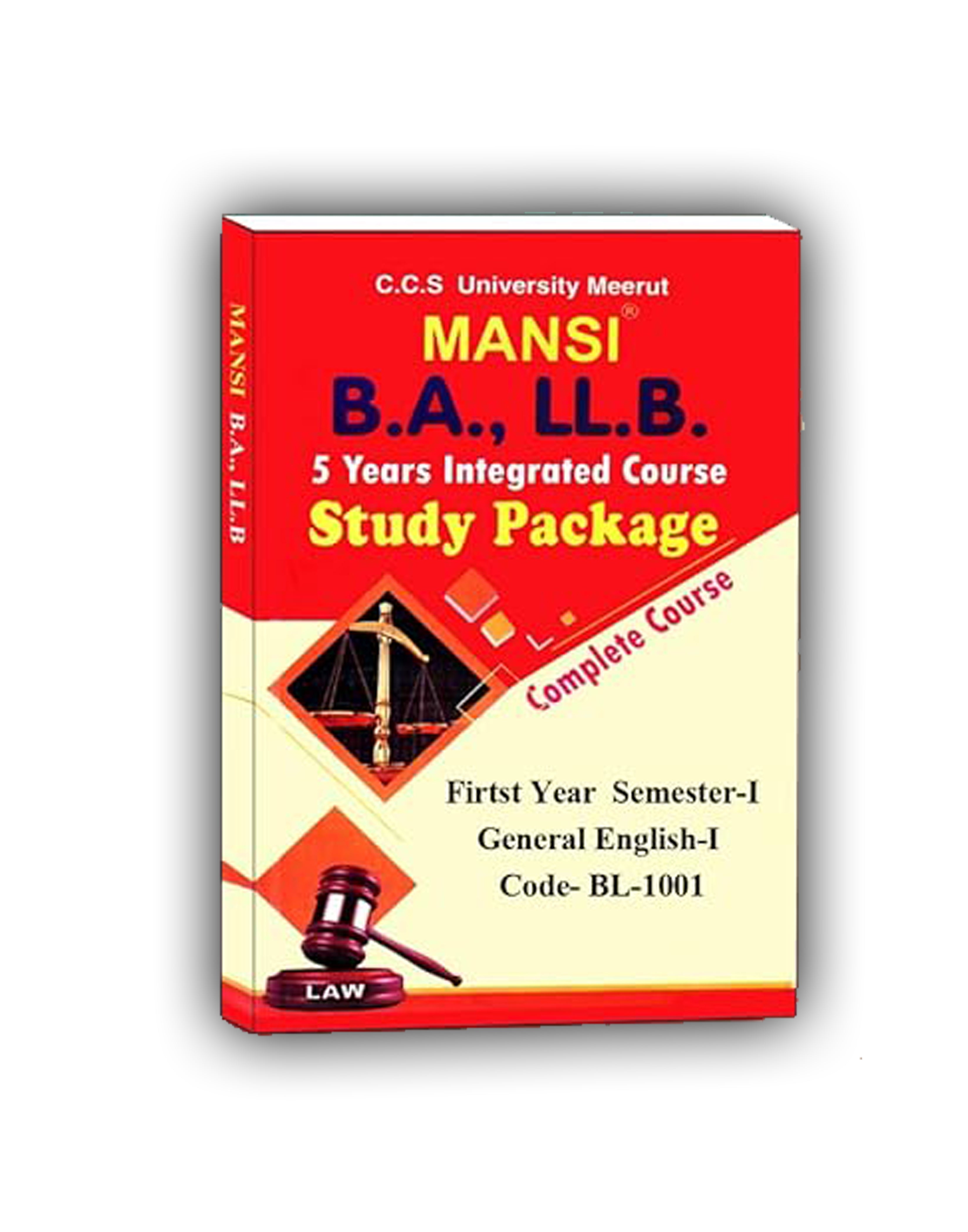 Mansi’s B.A. LL.B. Semester-1 (Hindi) General English-I, Political Theory-I, Indian History-I, Sociology-I, and Economics-I. – Hindi Edition 2026 - GenZbookcompany