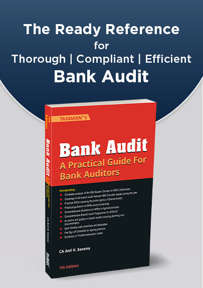Bank Audit | Anil K.Saxena | Taxmann - GenZbookcompany
