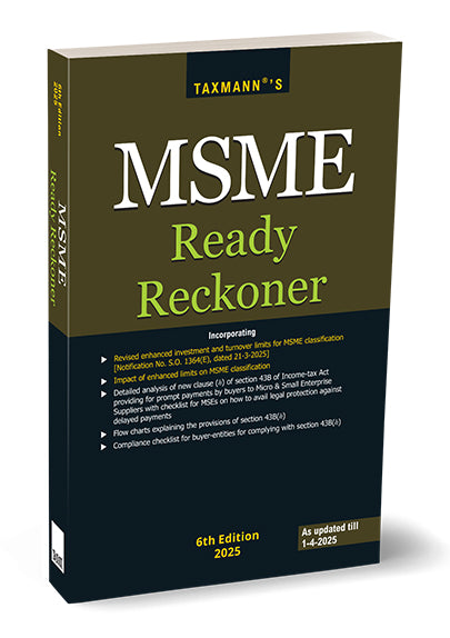 MSME Ready Reckoner | Taxmann - GenZbookcompany