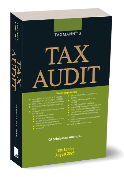 Tax Audit | Srinivasan Anand G. | Taxmann - GenZbookcompany