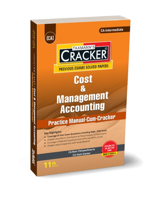 Cost & Management Accounting (CMA) | Practice Manual-Cum-Cracker | CA INTERMEDIATE | EDITION 2026 - GenZbookcompany