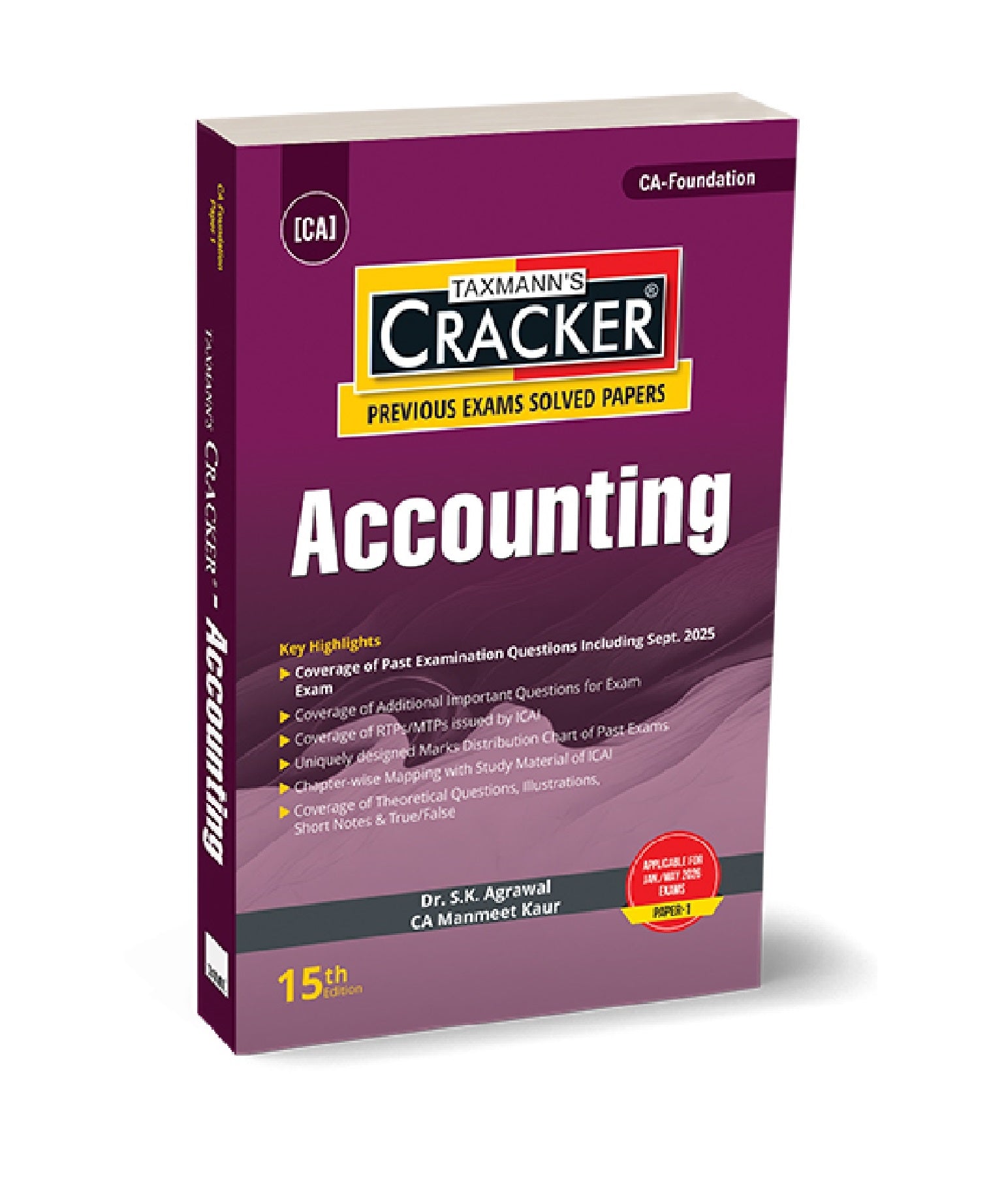 Accounting (Accounts) | CRACKER | CA FOUNDATION | EDITION 2026 - GenZbookcompany