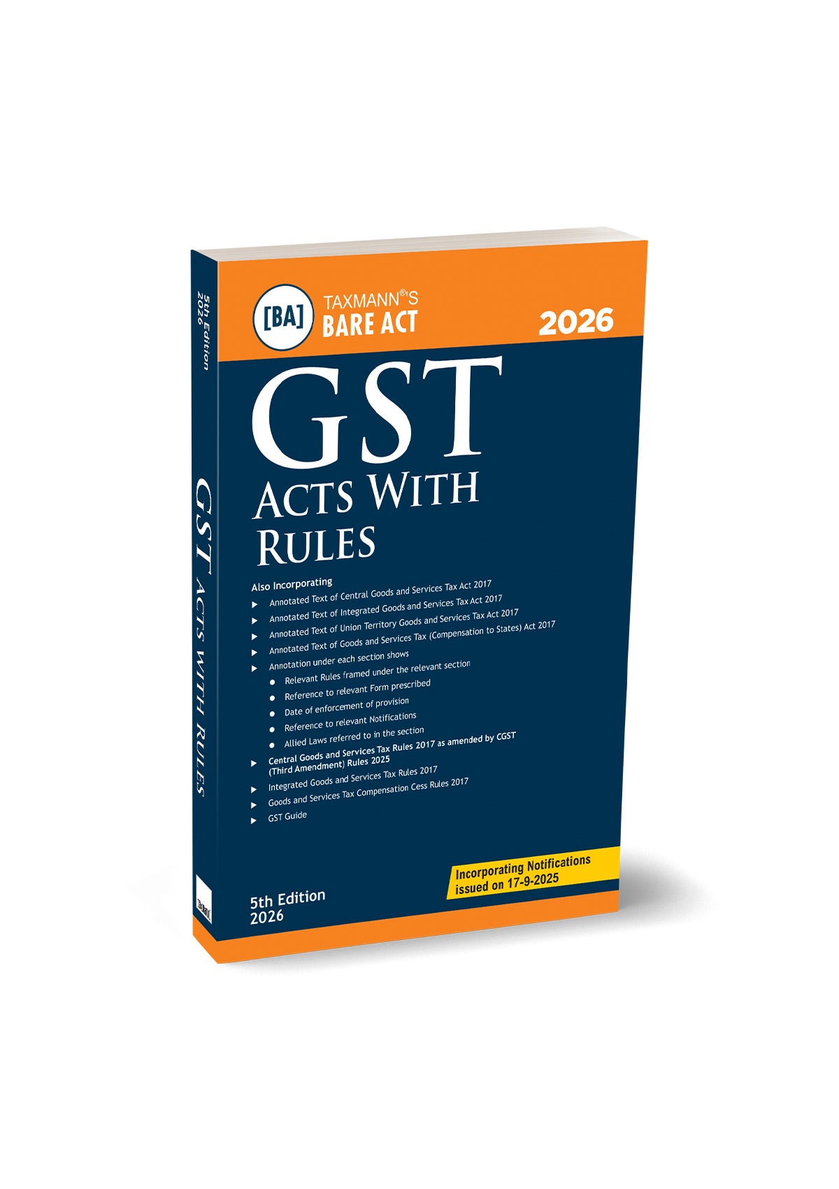 GST Acts with Rules – Bare Act | Taxman