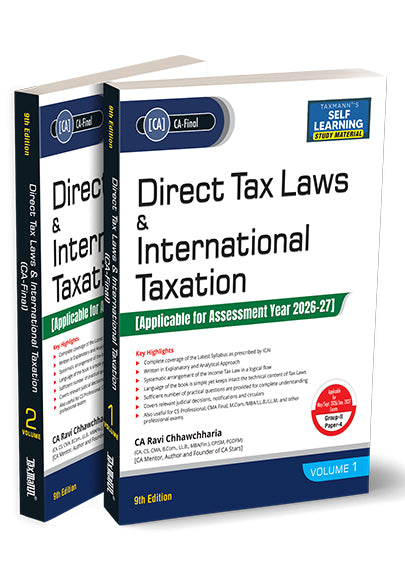 CA Final – Group II | Paper 4 | ESSENTIALS Combo for Direct Tax by Ravi Chhawchharia | May/Sept. 2026 Exams