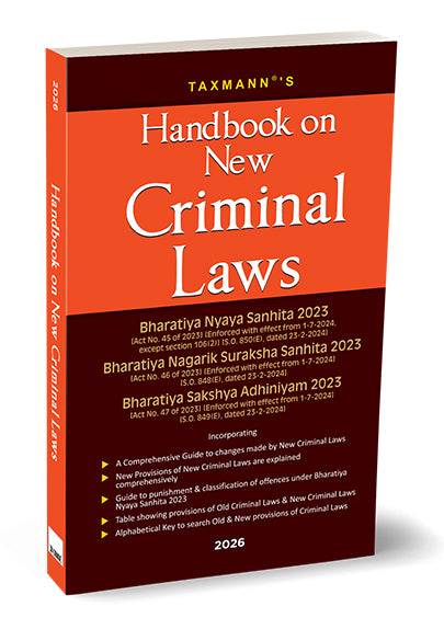 Handbook on New Criminal Laws | Taxmann
