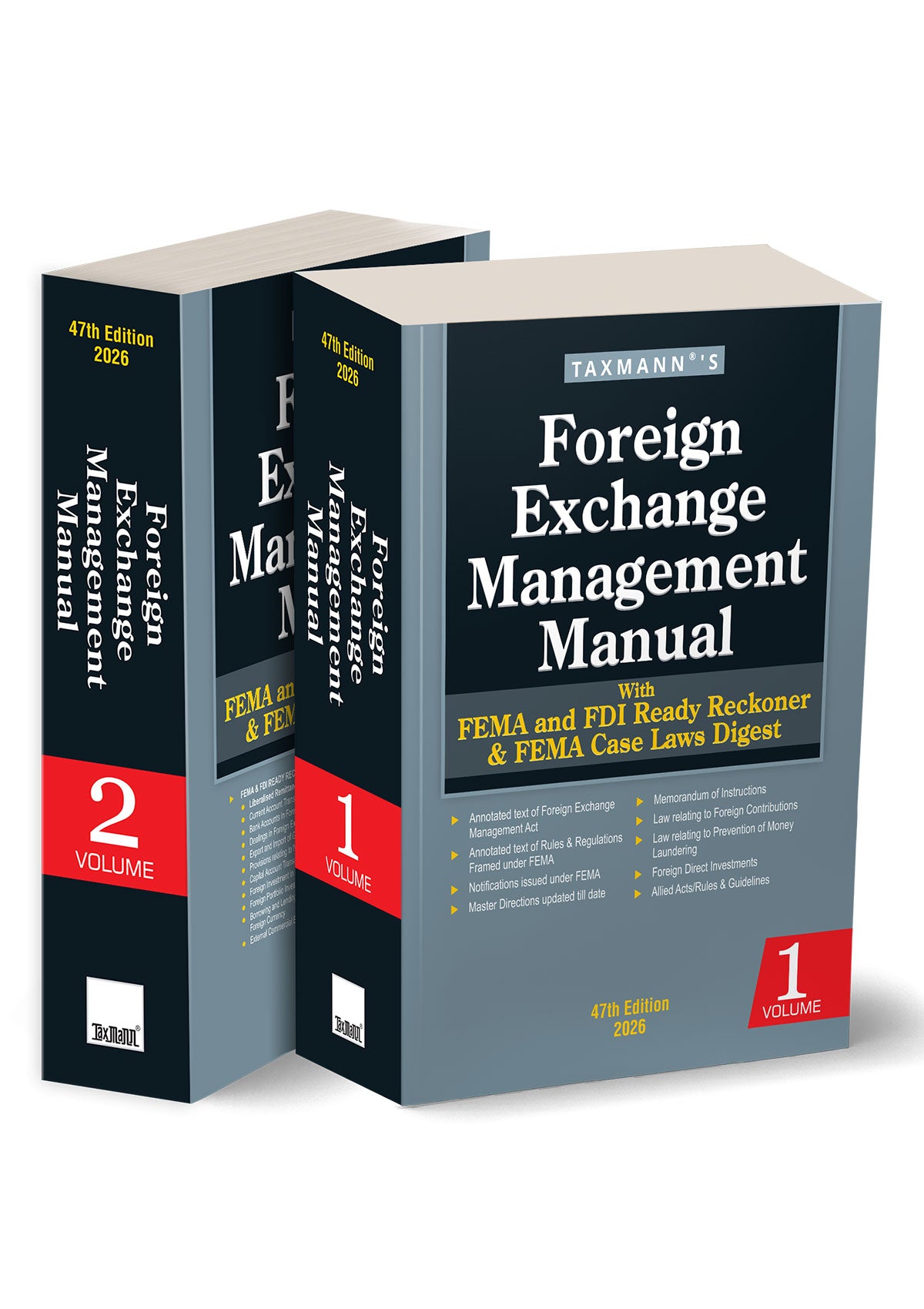 Foreign Exchange Management Manual with FEMA and FDI Ready Reckoner & FEMA Case Laws Digest | Taxman