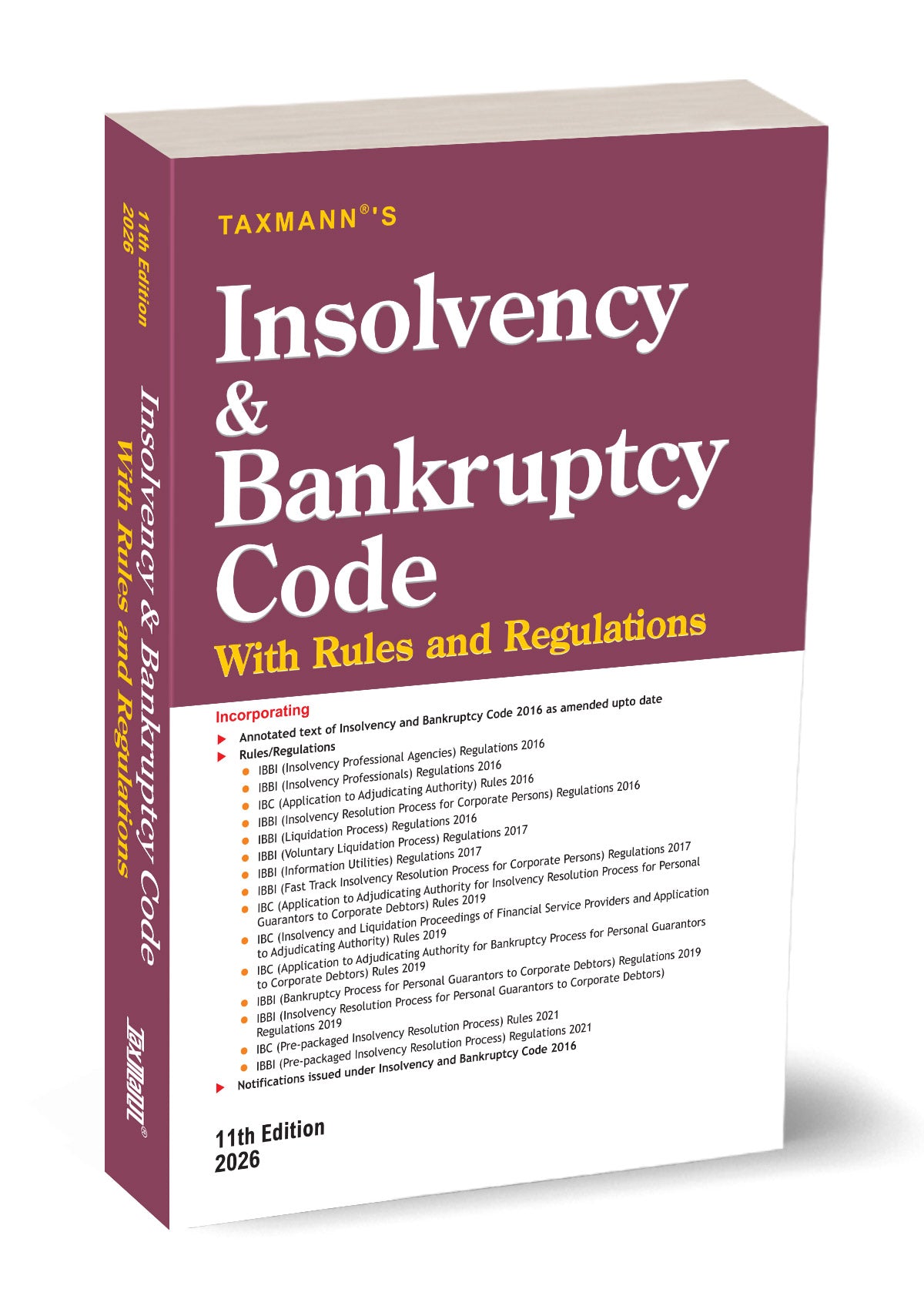 Insolvency and Bankruptcy Code with Rules and Regulations | taxmann