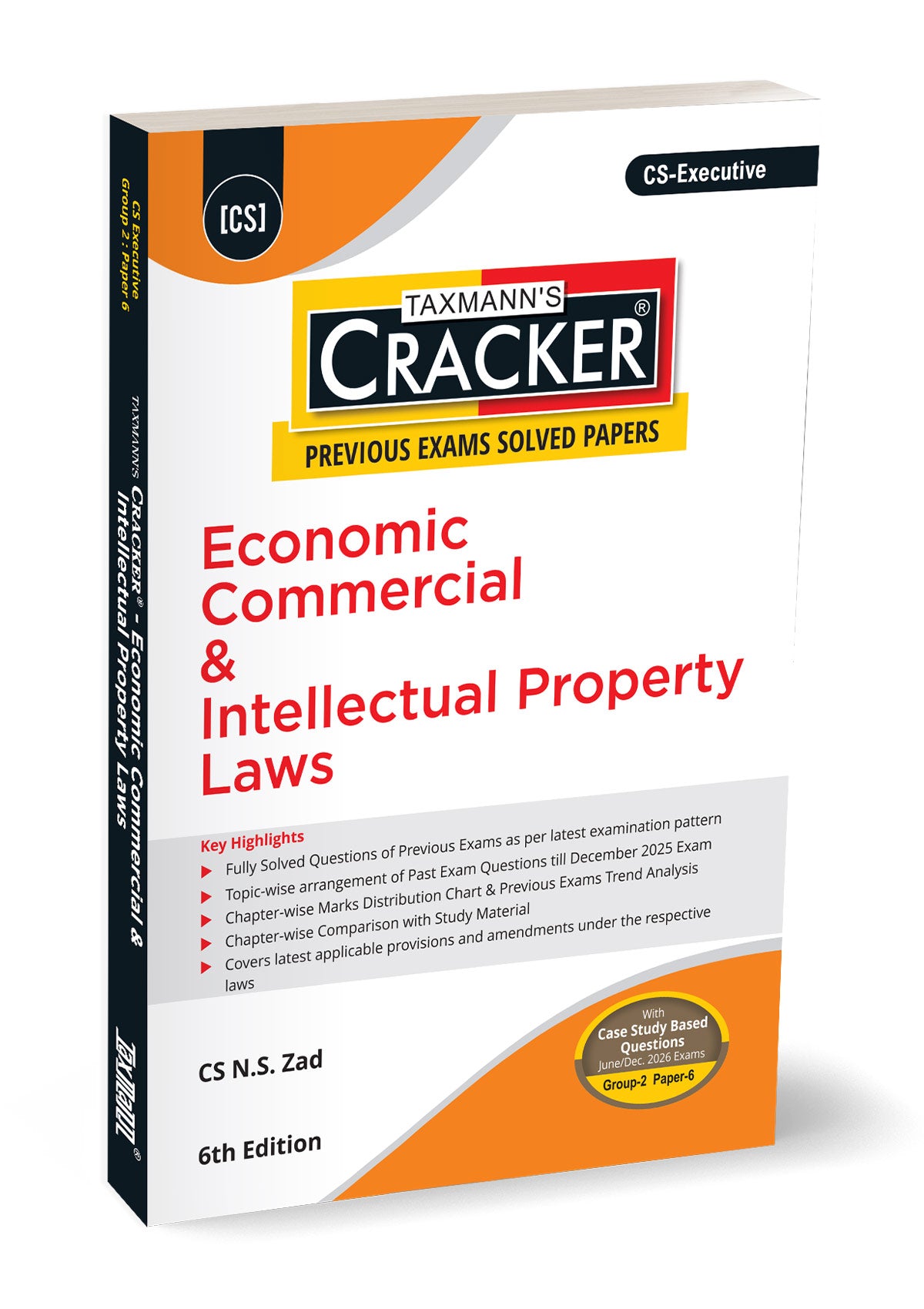 CS Executive – Group 2 | Paper 6 | CRACKER for ECIPL | EC & IPL | N.S. ZAD | Taxmann | Edition 6th