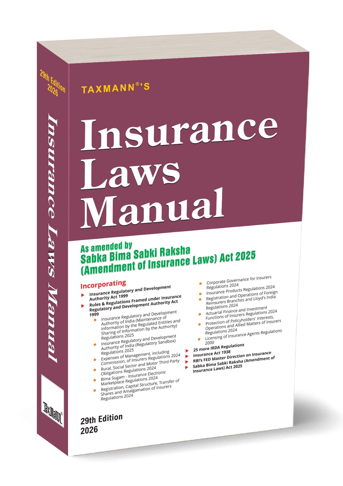 Insurance Laws Manual | Taxmann
