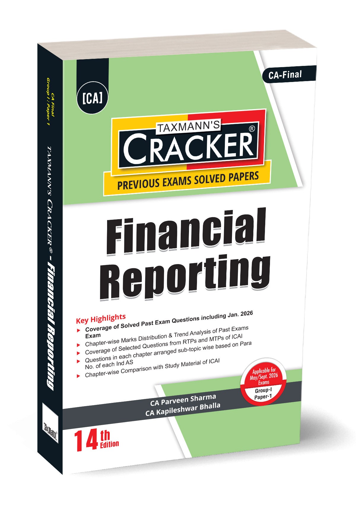 Financial Reporting (FR) | CRACKER | CA FINAL | 2026 EDITION