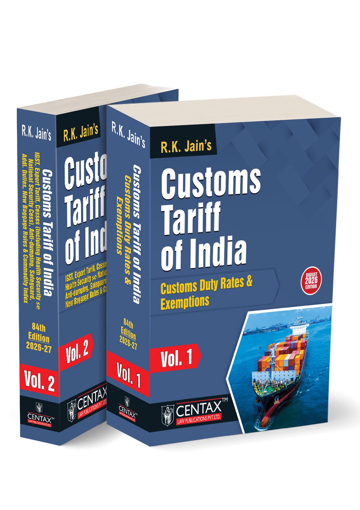 R.K. Jain's Customs Tariff of India—Budget 2026 Edition | Centax's Editorial Board | CENTAX Books