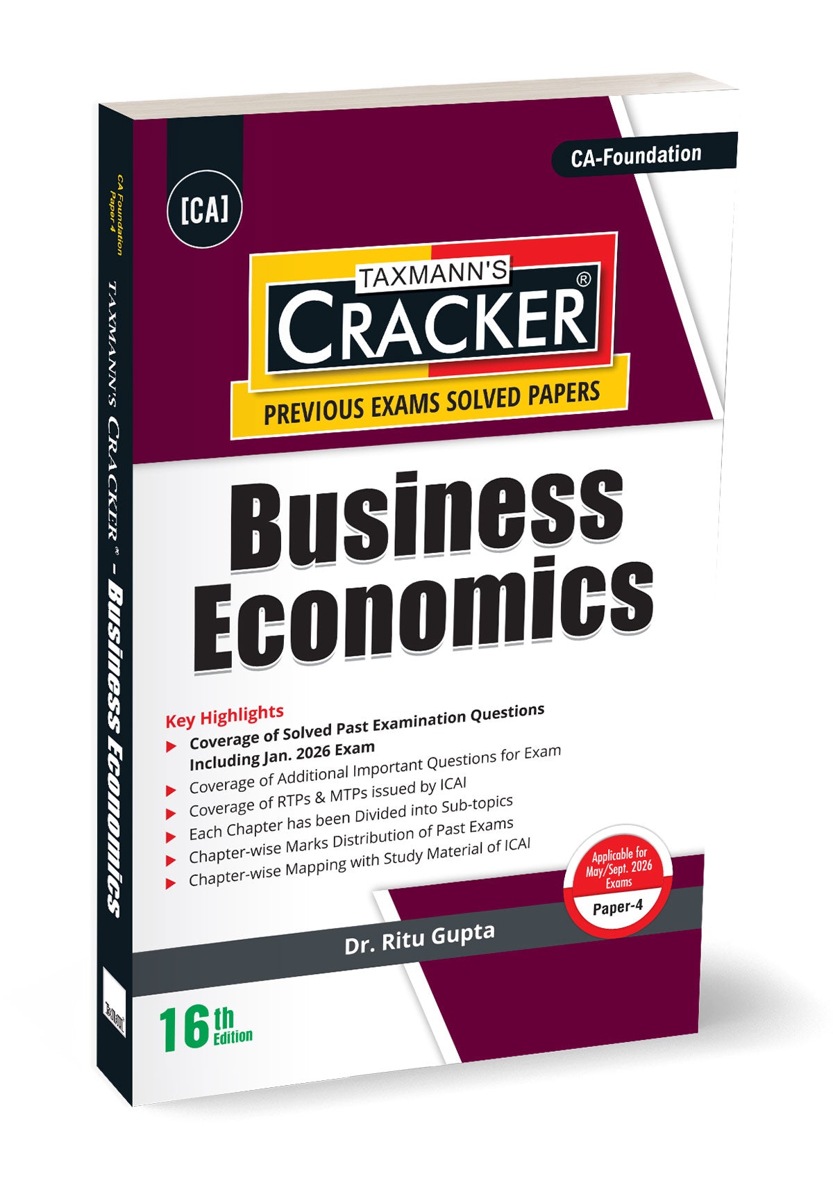 Business Economics (Economics) | CRACKER | CA FOUNDATOIN | EDITION 2026