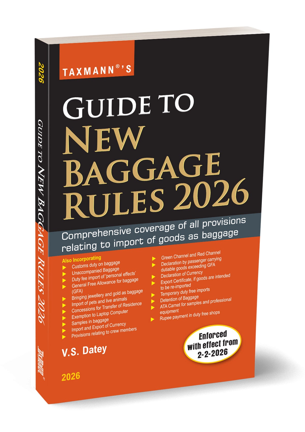 Guide to New Baggage Rules 2026 |  V.S. Datey | Taxmann | Edition 2026
