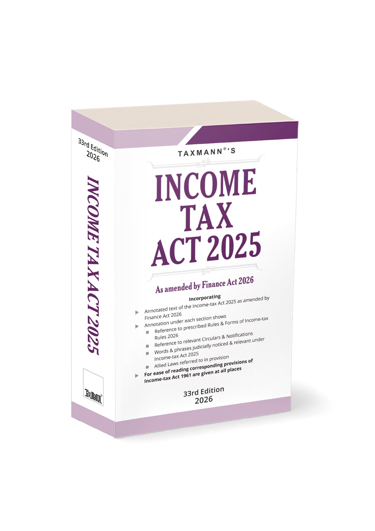 Income-Tax Act 2025 | POCKET | 33th Edition | Taxmann