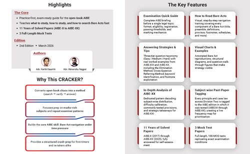AIBE – All India Bar Examination | CRACKER for AIBE XXI [2026] | Taxmann
