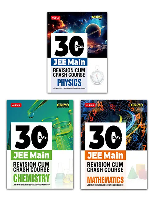30 Days JEE Main Revision Cum Crash Course Physics, Chemistry and Mathematics Combo For 2026 Exam | MTG