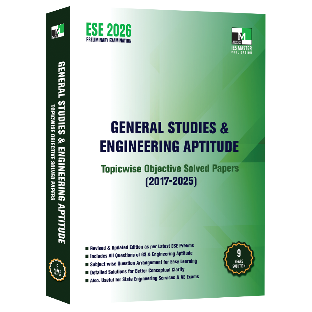ESE Prelims Paper 1 - General Studies and Engineering Aptitude  | IES MASTER PUBLICATION | Edition 2026