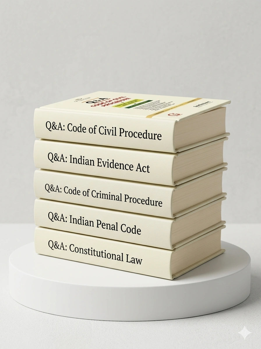 Q&A Series: Code of Civil Procedure, Indian Evidence Act and Code of Criminal Procedure, Indian Penal Code, Constitutional Law [Set of 5 Books] | Samarth Agrawal, Shreya Bhargava