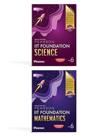 Pearson IIT Foundation'26 Mathematics & Science Class 6 | For JEE, NTSE & Olympiad Exams| Free acess to Online Assessments, Video Solutions & Interactive Tests | 7th edition 2026