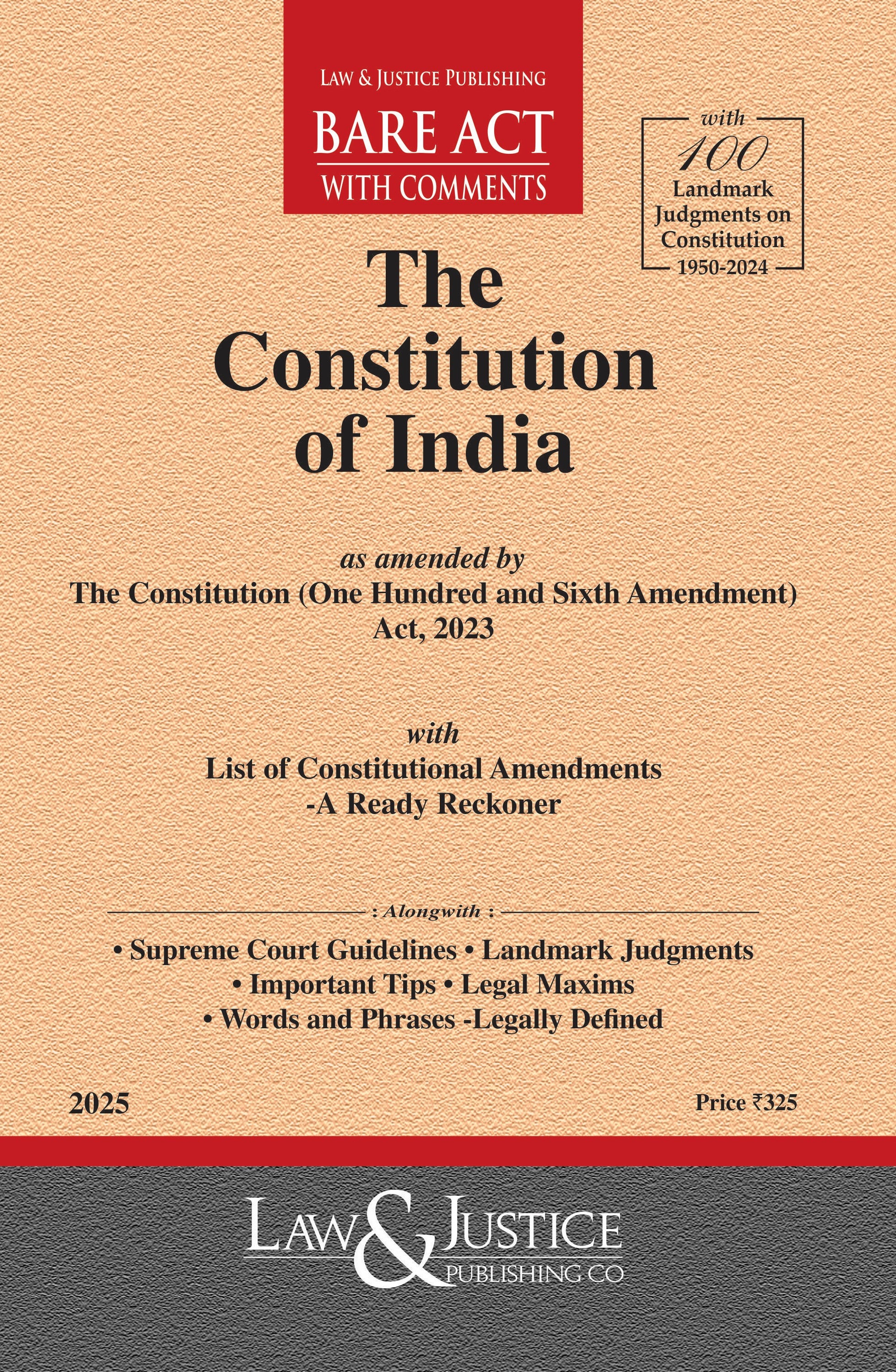 Constitution of India | Law & Justice Publishing | EDITION 2026
