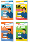 SSC 15 Years Question Bank Set of 4 | Maths, English, General Studies & Reasoning | 15000+ MCQs | 2011–2025 | For 2026 Exam | Oswaal Books
