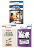 SSC CHSL Tier-1 Set of 3 | 29 PYQs, English Grammar Handbook & Vocabulary Builder | 2017–2025 | For 2026 Exam | Oswaal Books