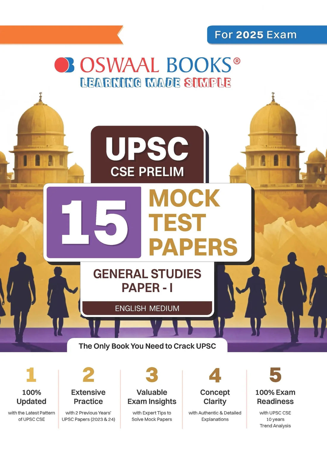 UPSC CSE Prelim 15 Mock Test Papers | General Studies Paper I | For 2026 Exam | Oswaal Books