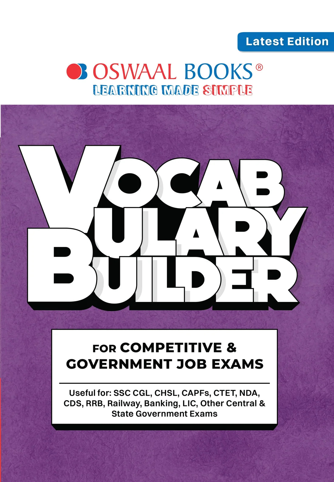 Vocabulary Builder for Competitive & Government Exams | Oswaal Editorial Board | 2026–27