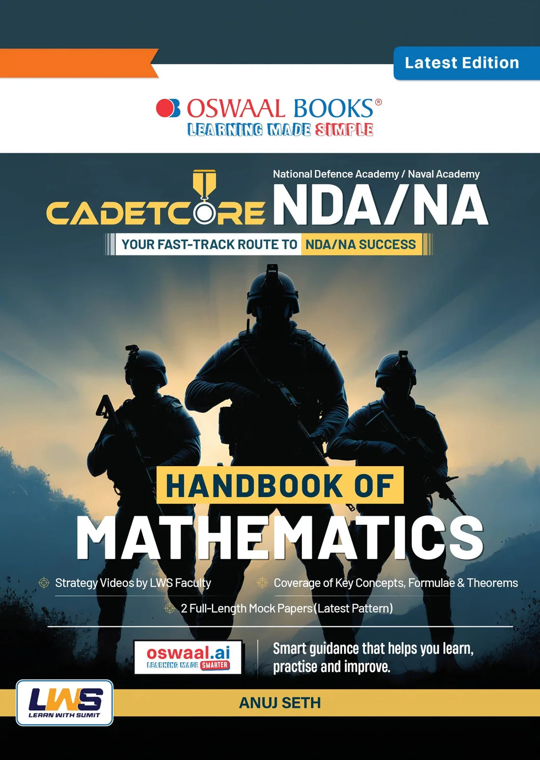 CadetCore NDA/NA Mathematics Handbook | Complete Syllabus Revision Notes & Mind Maps | 2026–27 Exam | Oswaal Books
