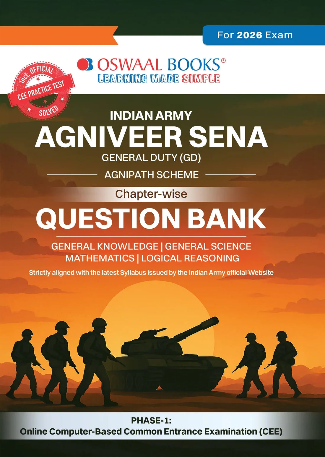 Agniveer Army GD Chapter-wise Question Bank 1600+ Questions | Oswaal Books | For 2026 Exam