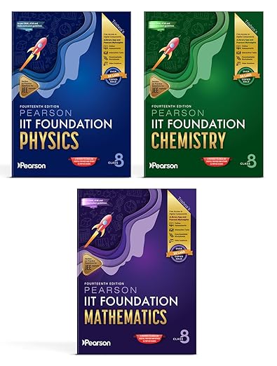 Pearson IIT Foundation' 26 Class 8 Physics Chemistry Mathematics | For JEE, NTSE & Olympiad Exams | JEE Practice Questions  | PEARSON 2026