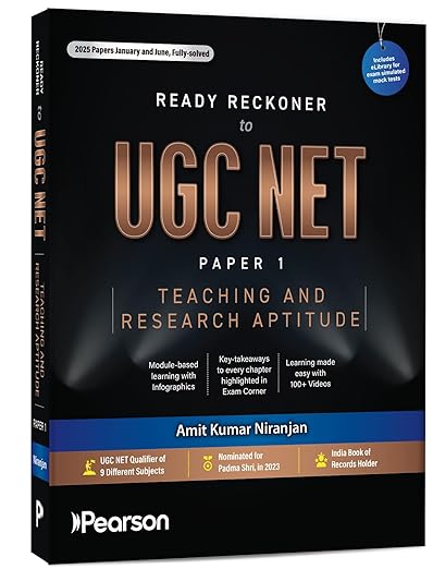 Ready Reckoner to UGC NET Paper 1 - Teaching & Research Aptitude | Amit Kumar | Pearson