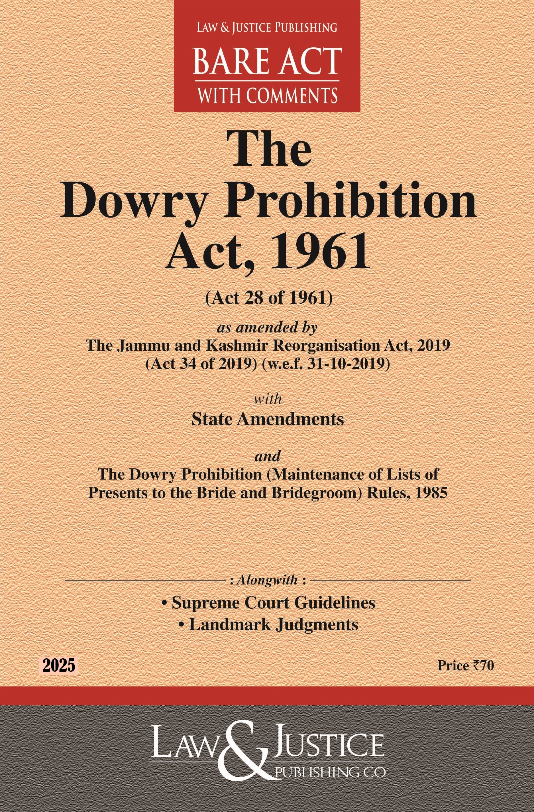 Dowry Prohibition Act, 1961 | Law & Justice Publishing | EDITION 2026