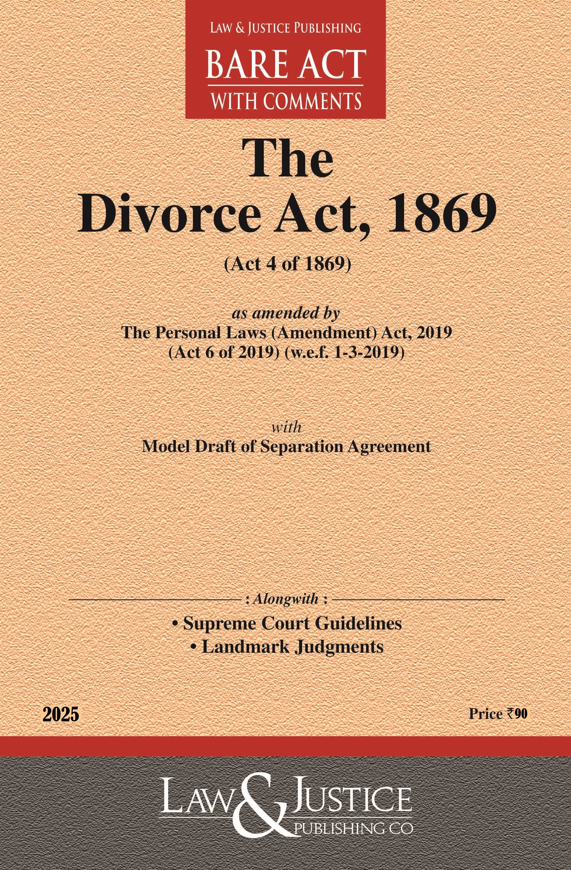 Divorce Act, 1869 | Law & Justice Publishing | EDITION 2026