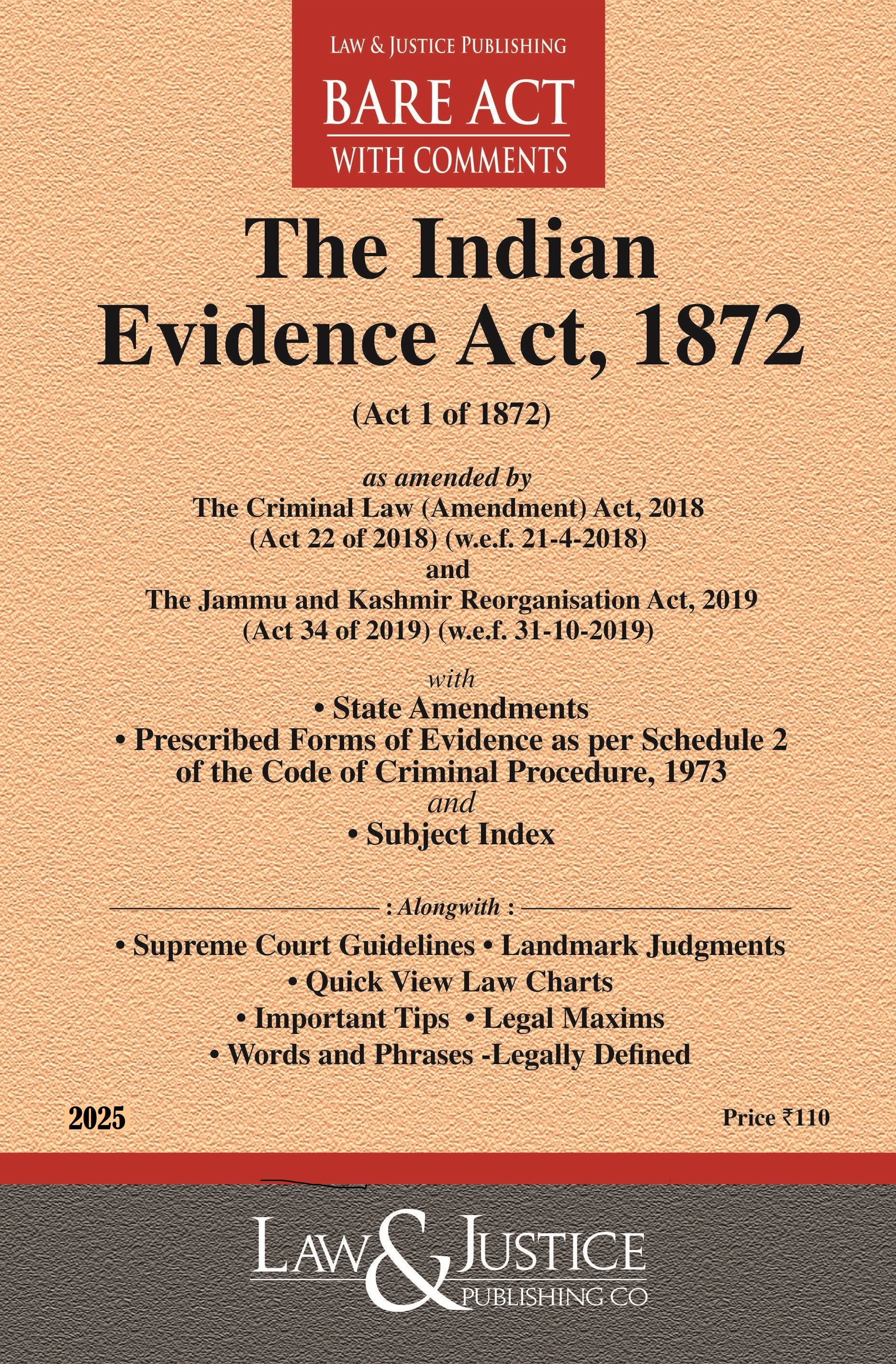 Evidence Act, 1872 | Law & Justice Publishing | EDITION 2026
