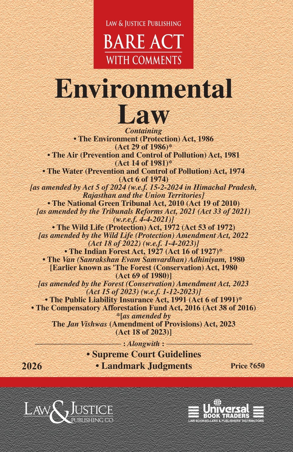 Environmental Law | Law & Justice Publishing | EDITION 2026