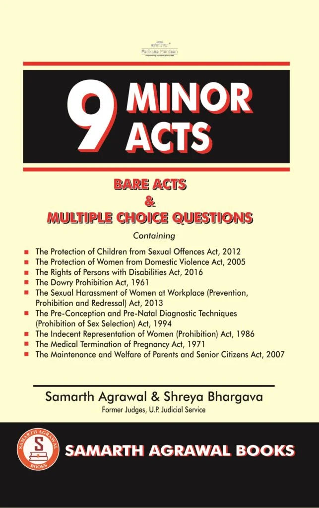 9 Minor Acts: Bare Acts and Multiple Choice Questions | Samarth Agrawal and Shreya Bhargava