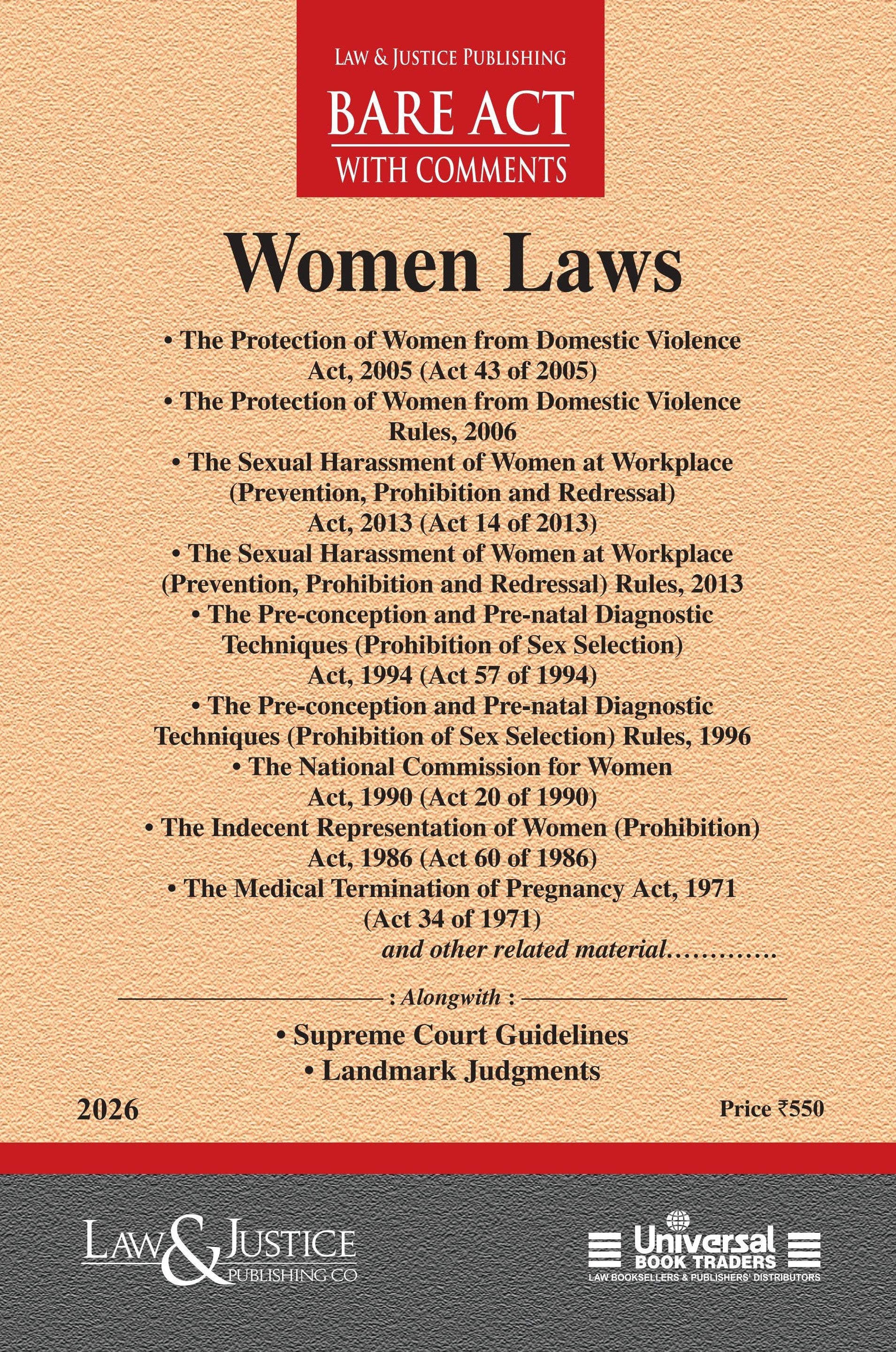 Women Laws | Law & Justice Publishing | EDITION 2026