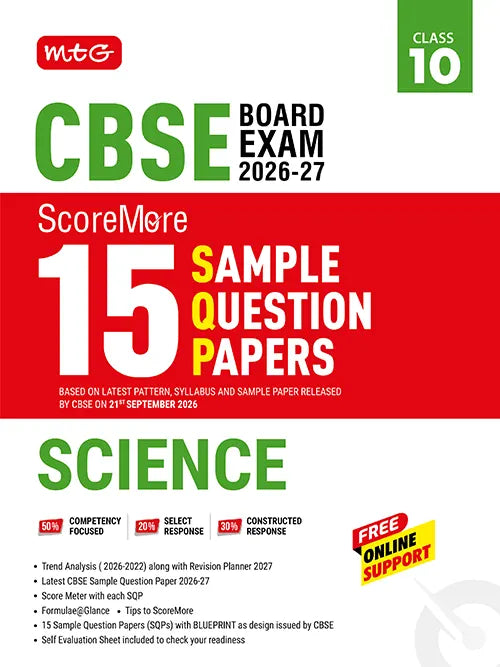 CBSE ScoreMore 15 Sample Question Papers Class 10 Science Book For 2027 Board Exam | MTG | 2026-27