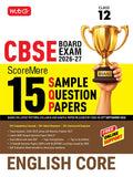 CBSE ScoreMore 15 Sample Question Papers Class 12 English Core Book For 2027 Board Exam | MTG | 2026-27