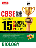CBSE ScoreMore 15 Sample Question Papers Class 12 Biology Book For 2027 Board Exam | MTG | 2026-27