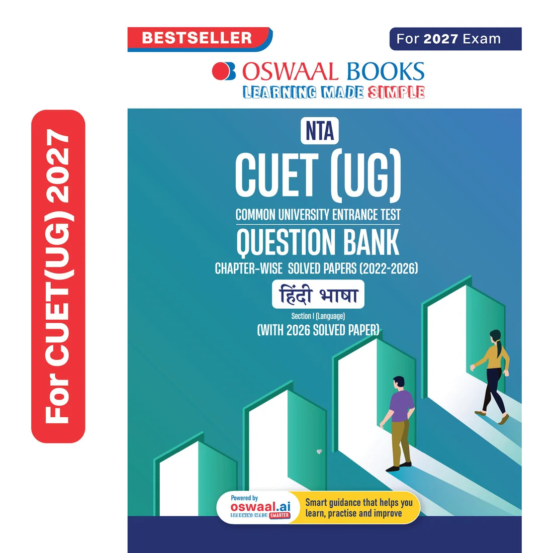 Oswaal NTA CUET (UG) Chapter-wise Solved Papers Question Bank | Hindi | PYQs (2022–2026) | NCERT Aligned MCQs | With Solved Paper 2026 | For 2027 Exam | With Oswaal AI