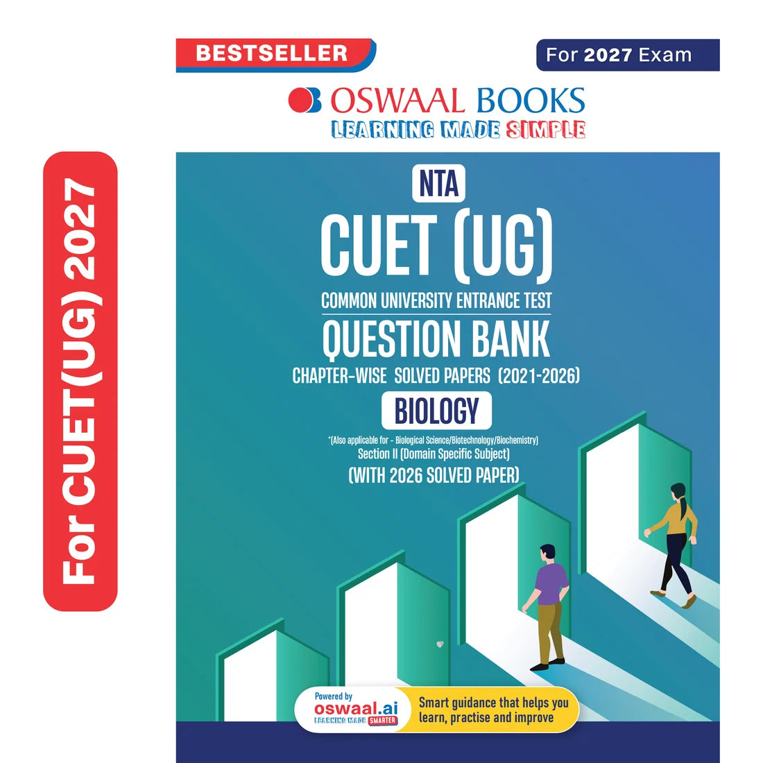 Oswaal NTA CUET (UG) Chapter-wise Solved Papers Question Bank | Biology | PYQs (2021–2026) | NCERT Aligned MCQs | With Solved Paper 2026 | For 2027 Exam | With Oswaal AI