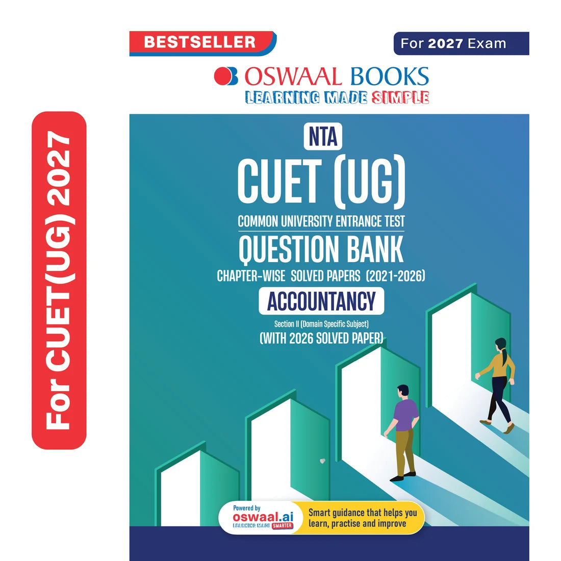 Oswaal NTA CUET (UG) Chapter-wise Solved Papers Question Bank | Accountancy | PYQs (2021–2026) | NCERT Aligned MCQs | With Solved Paper 2026 | For 2027 Exam | With Oswaal AI
