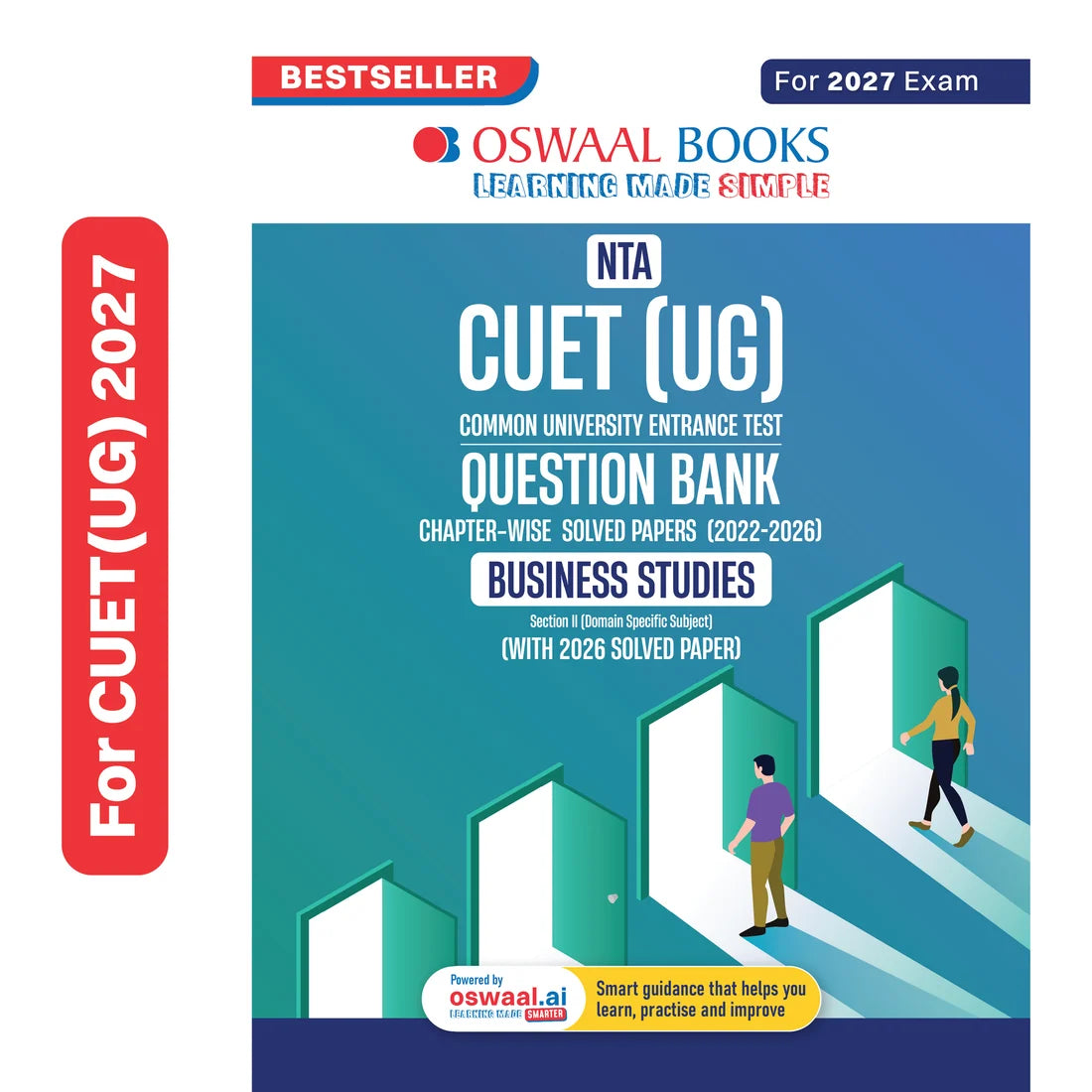 Oswaal NTA CUET (UG) Chapter-wise Solved Papers Question Bank | Business Studies | PYQs (2022–2026) | NCERT Aligned MCQs | With Solved Paper 2026 | For 2027 Exam | With Oswaal AI
