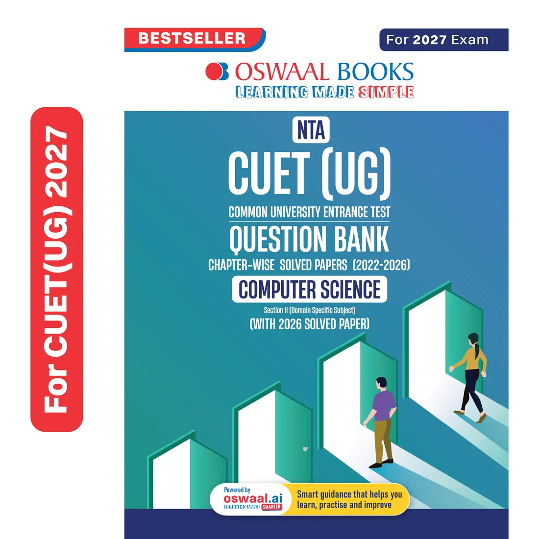 Oswaal NTA CUET (UG) Chapter-wise Solved Papers Question Bank | Computer Science | PYQs (2022–2026) | NCERT Aligned MCQs | With Solved Paper 2026 | For 2027 Exam | With Oswaal AI
