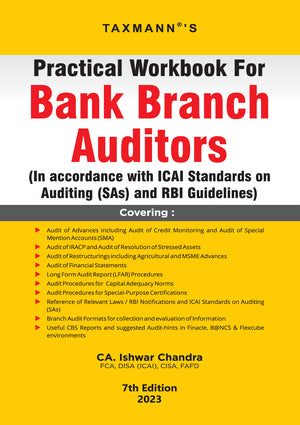 Practical Workbook for Bank Branch Auditors | Ishwar Chandra | Taxmann | Edition 7th