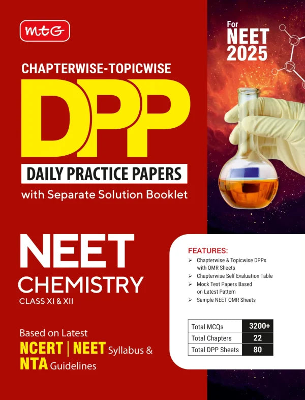 Chapterwise Topicwise DPP NEET Chemistry (Daily Practice Papers) With Solution Booklet | MTG