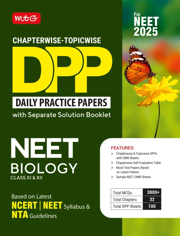 Chapterwise Topicwise DPP NEET Biology (Daily Practice Papers) With Solution Booklet | MTG